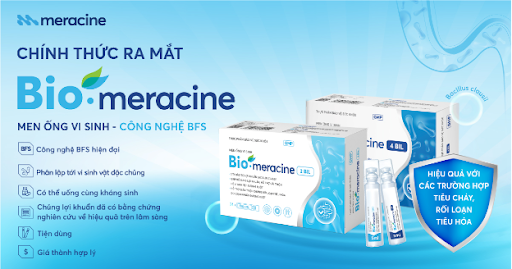 Meracine ra mắt men ống vi sinh Bio-meracine hỗ trợ bổ sung lợi khuẩn