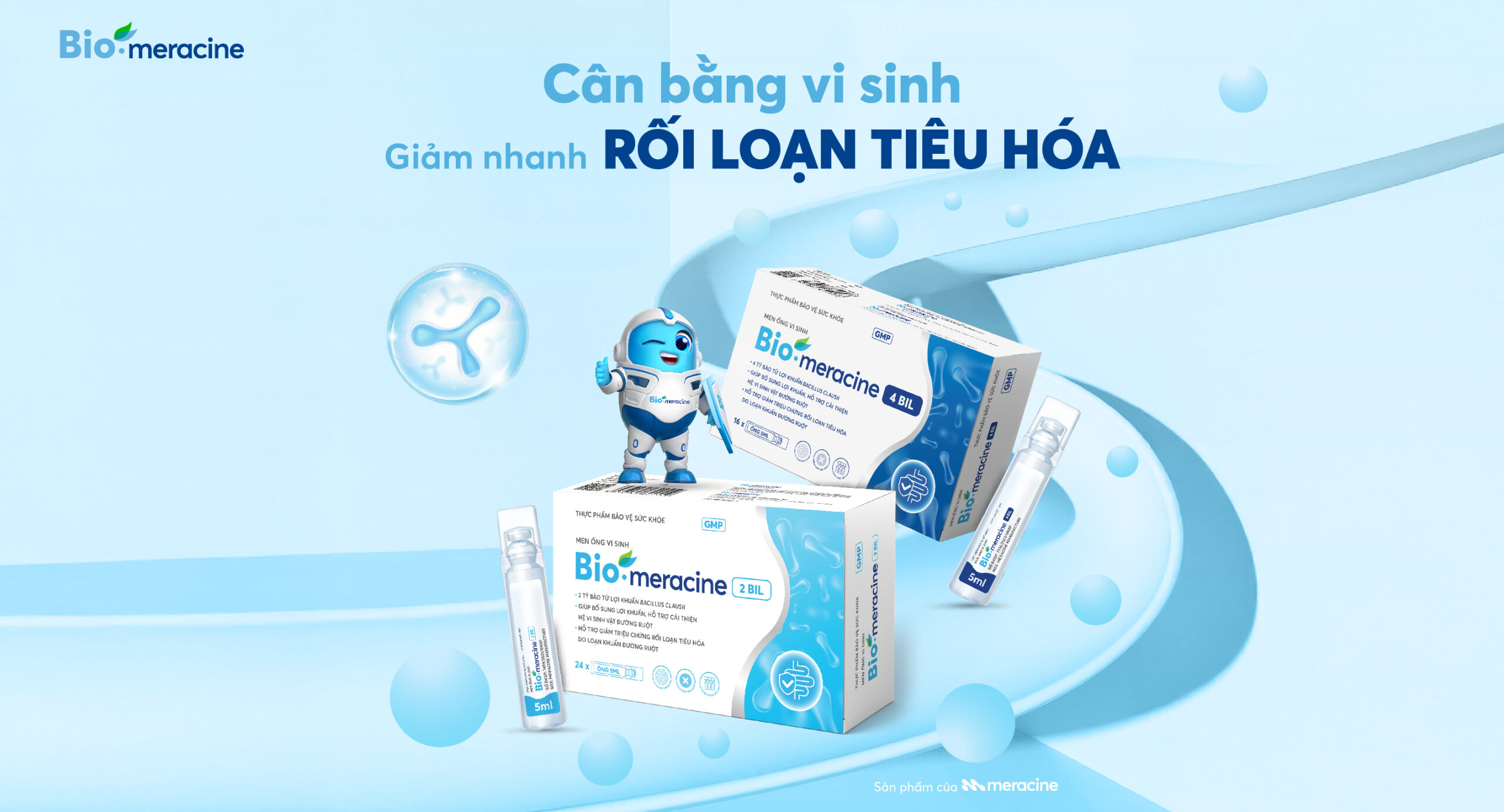 Bio-meracine giúp phòng ngừa và cải thiện rối loạn tiêu hóa, tiêu chảy ở trẻ