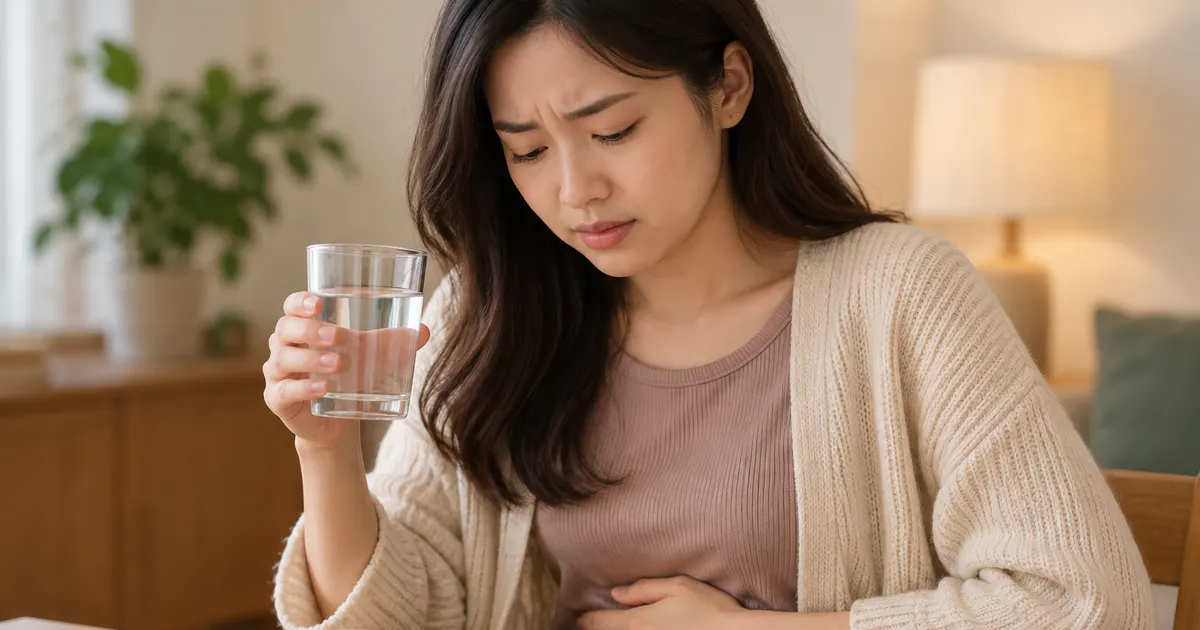 Uống nước và ăn món mềm khi bị rối loạn tiêu hóa nhẹ