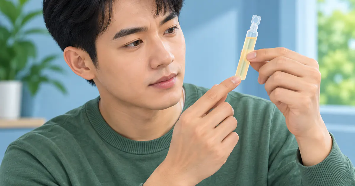 Kiểm tra tình trạng ống dung dịch và điều kiện sử dụng trước khi mở