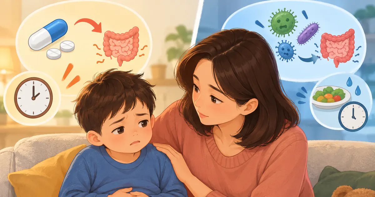 Theo dõi thời điểm và triệu chứng tiêu chảy ở trẻ tại nhà
