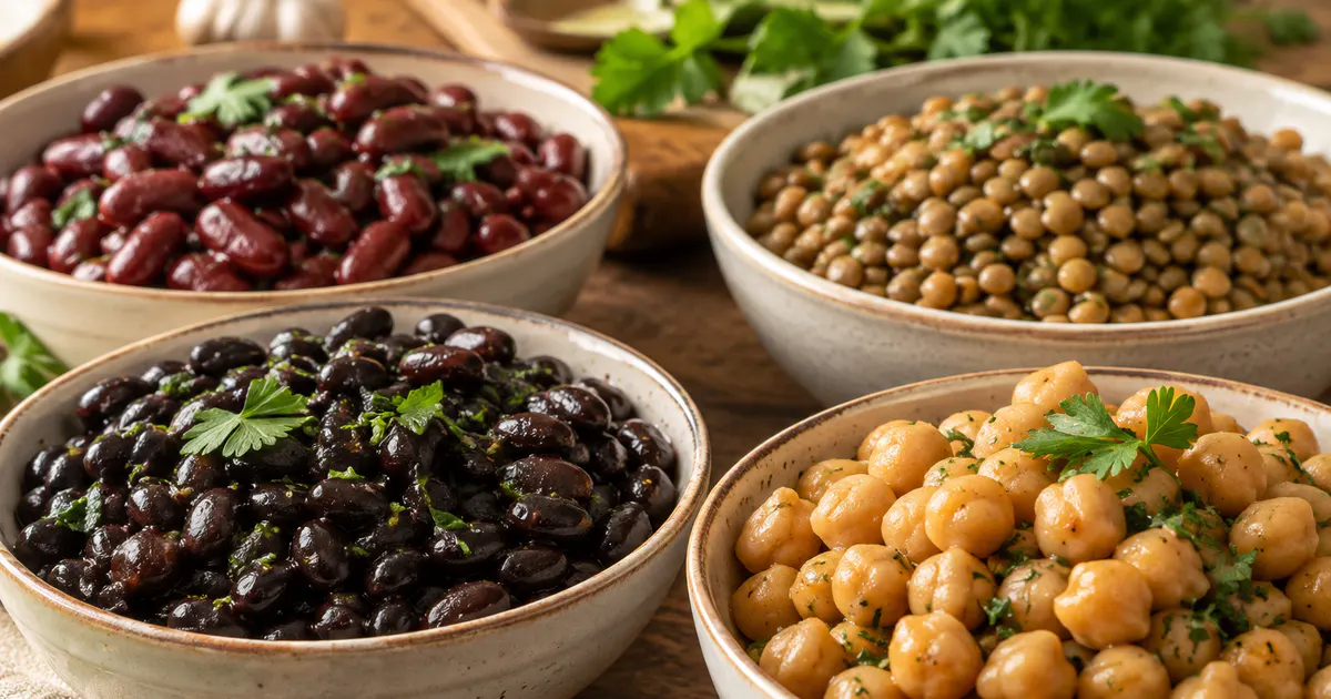 Các loại đậu cung cấp chất xơ và carbohydrate lên men
