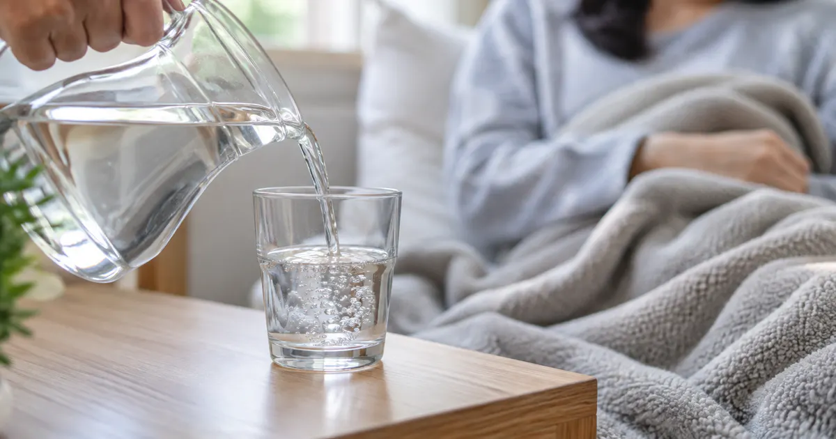 Bù nước tại nhà khi chăm sóc người bị tiêu chảy sau kháng sinh