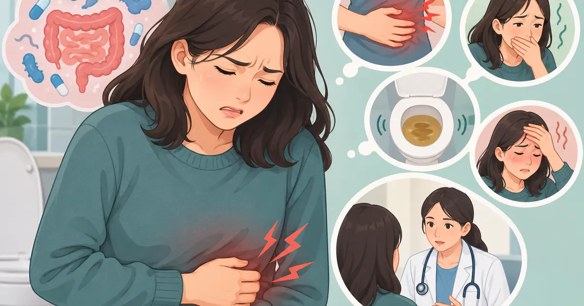 Minh họa người bệnh nhận biết đau bụng tăng dần là dấu hiệu cần chú ý