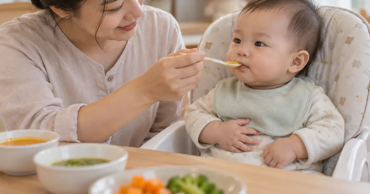 Trẻ 7 tháng ăn dặm bị đầy hơi nên điều chỉnh bữa ăn thế nào bên cạnh bát thức ăn mềm