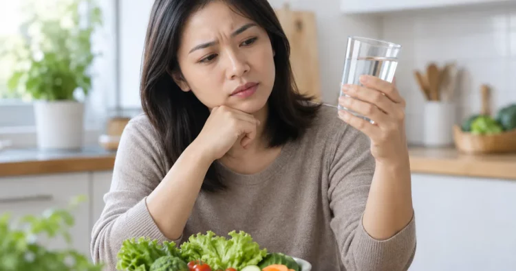 uống đủ nước nhưng vẫn táo bón vì sao khi chế độ ăn và vận động chưa phù hợp