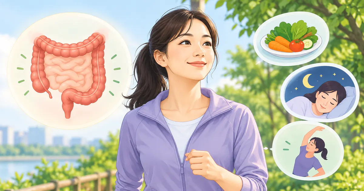 Vận động nhẹ và duy trì thói quen sinh hoạt đều đặn để hỗ trợ giảm táo bón