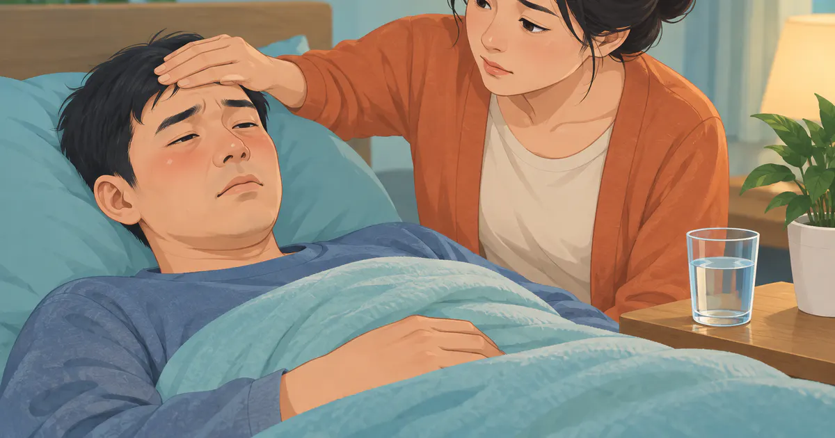Theo dõi sốt và dấu mất nước khi tiêu chảy xuất hiện sau dùng kháng sinh