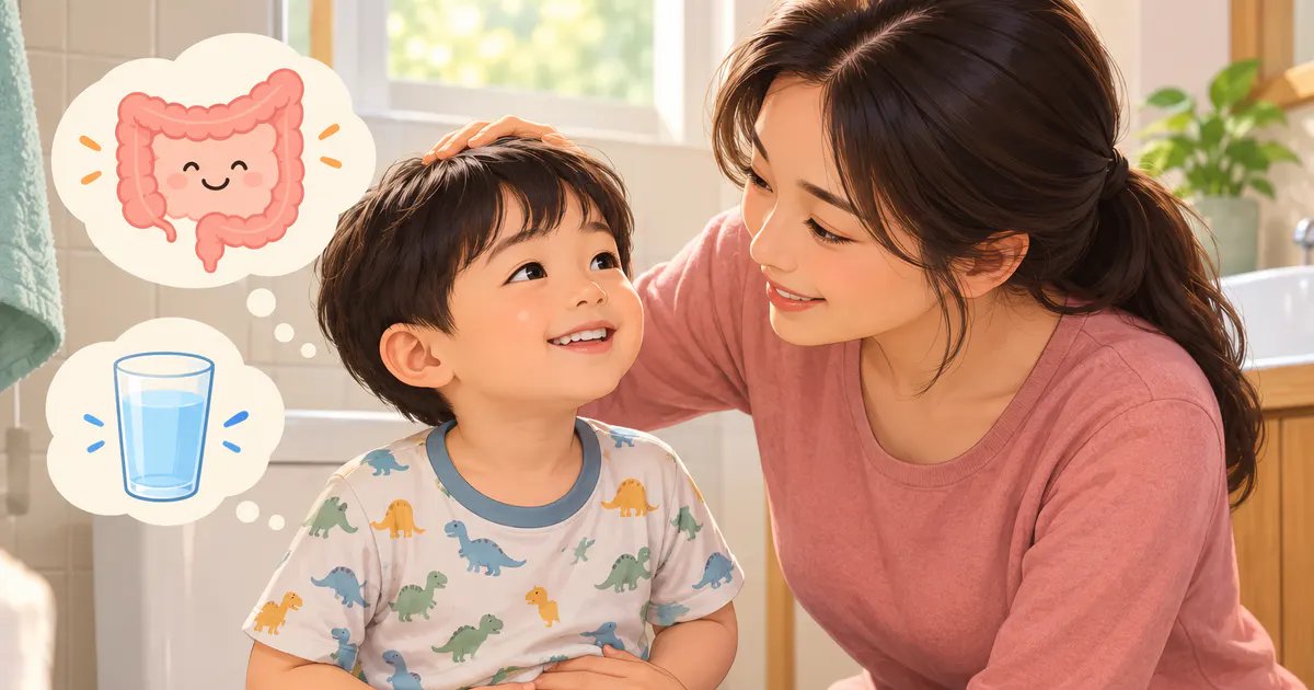 Cha mẹ theo dõi biểu hiện của trẻ khi quan sát thói quen đi ngoài