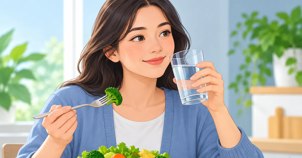 Uống nước phù hợp khi tăng chất xơ từ từ