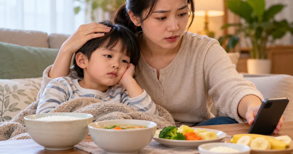Cha mẹ theo dõi dấu hiệu bất thường của trẻ và chuẩn bị liên hệ cơ sở y tế