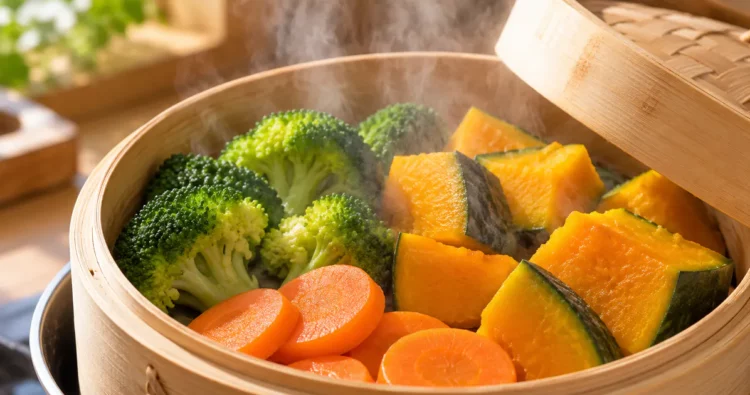 Chất xơ trong rau củ có bị mất khi nấu chín không qua cảnh hấp rau củ tươi