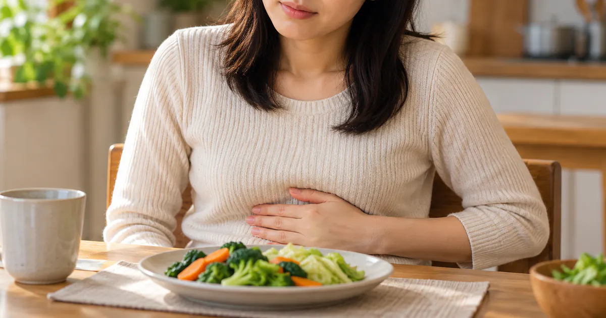 Đầy hơi sau khi ăn rau là do đâu ở người đang theo dõi khẩu phần rau