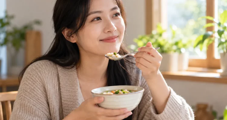 Đường ruột khỏe mạnh có hỗ trợ phục hồi sau khi ốm không với bữa ăn nhẹ và người đang hồi phục