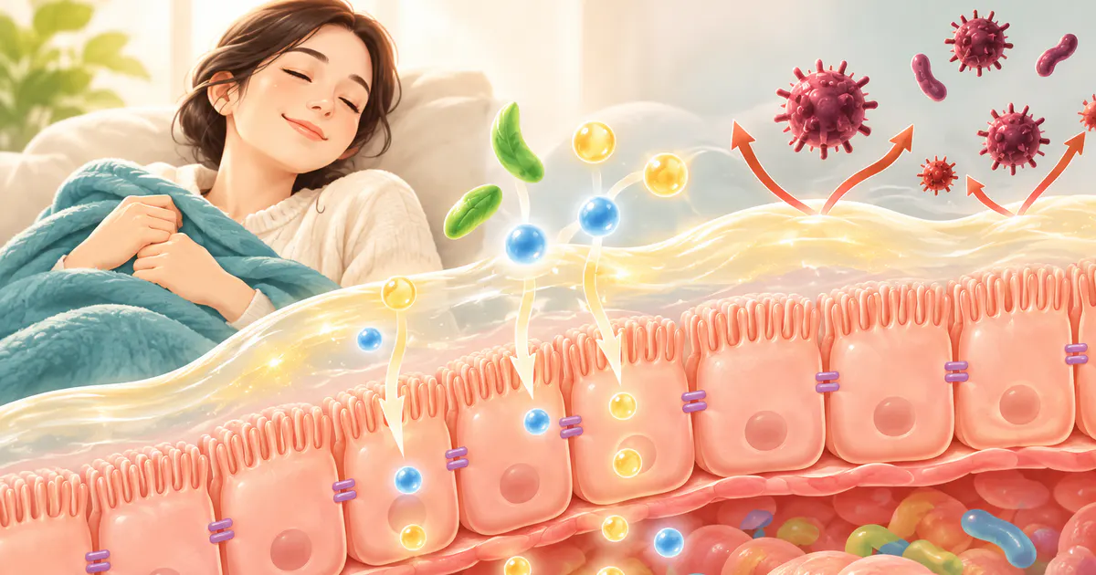 Minh họa sạch về hàng rào bảo vệ đường ruột và vai trò trong sức khỏe tổng thể