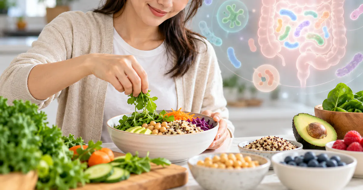 Người trưởng thành duy trì khẩu phần đa dạng để hỗ trợ hệ vi sinh đường ruột