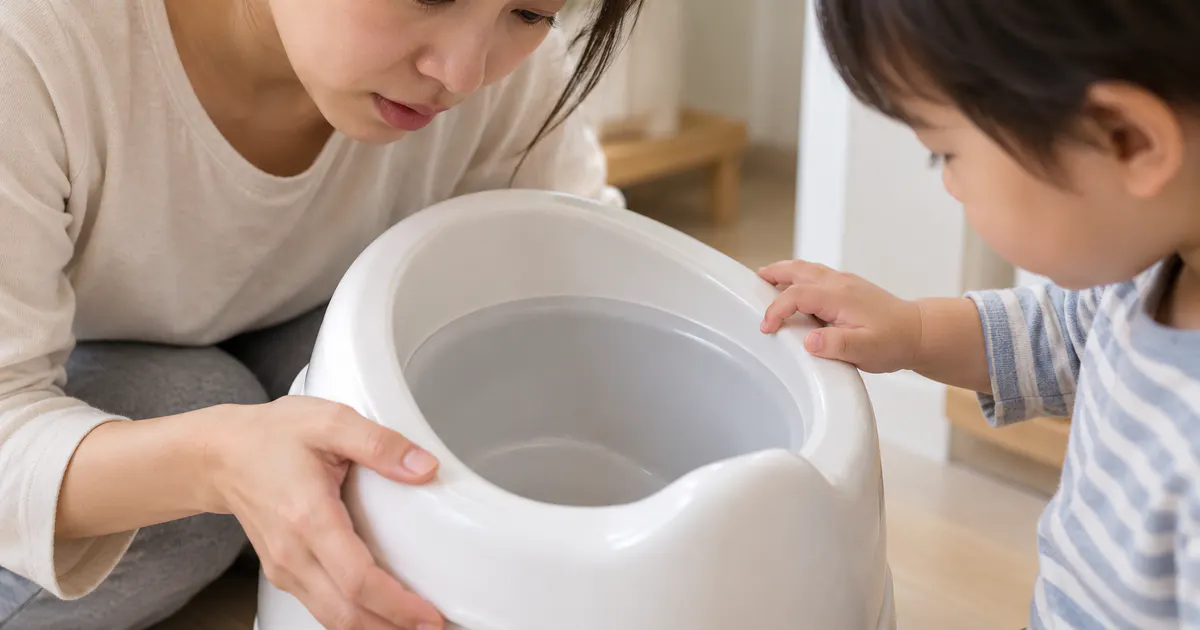 Người chăm sóc quan sát màu phân bất thường của trẻ một cách thận trọng