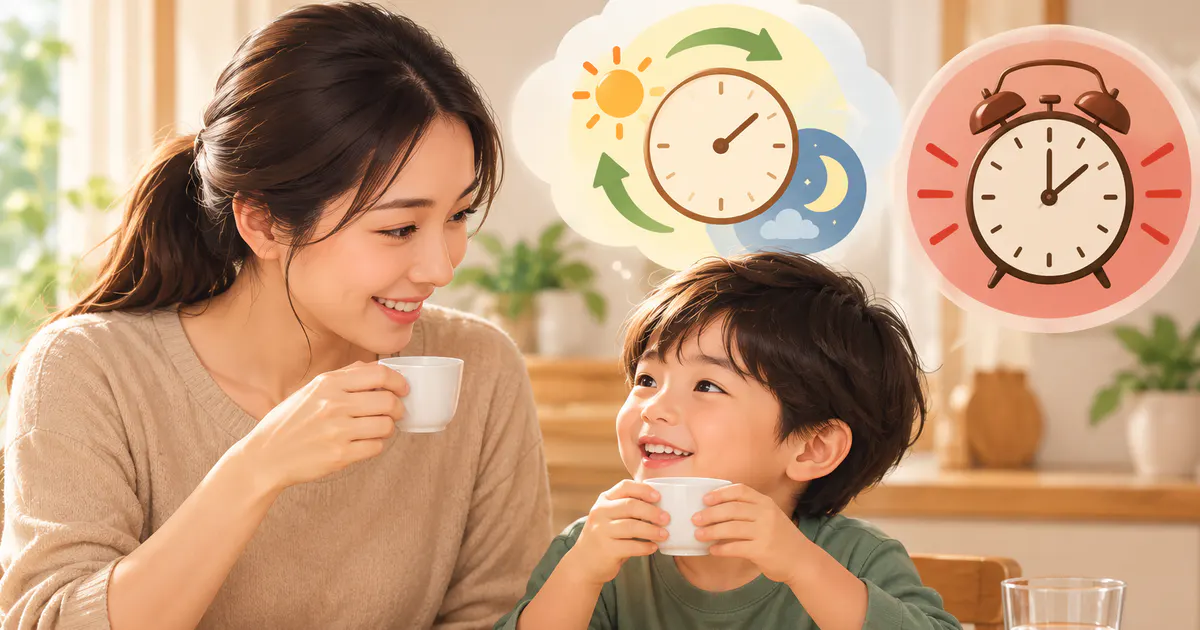 Gia đình duy trì thói quen dùng men vi sinh đều đặn thay vì quá phụ thuộc vào giờ cố định