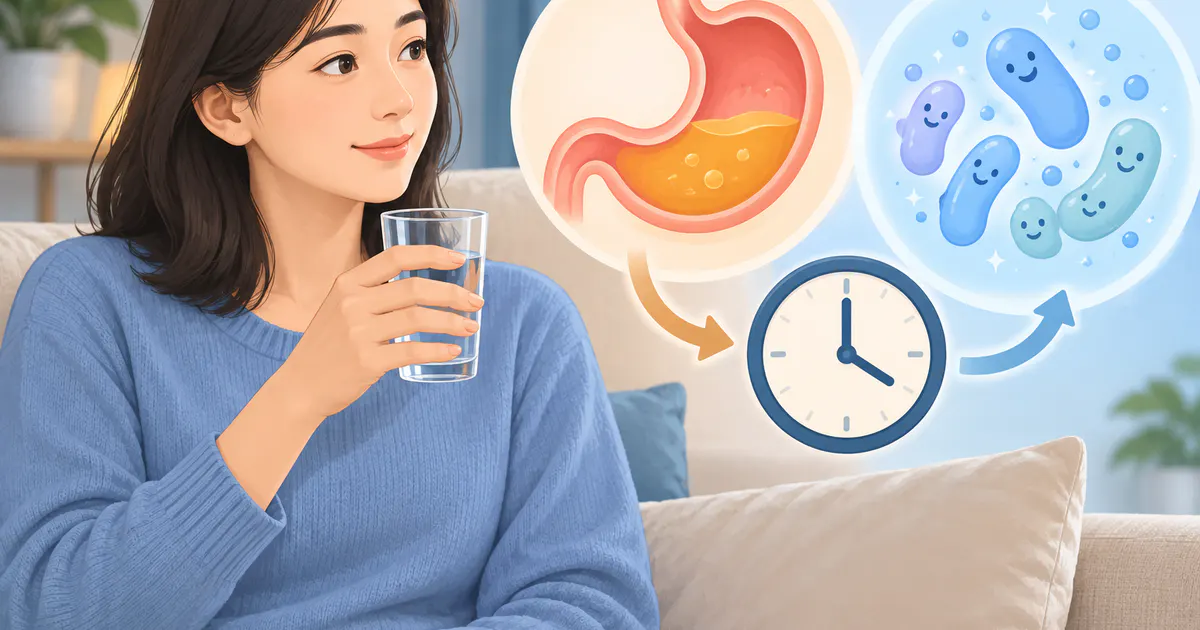 Minh họa lưu ý thời điểm dùng men vi sinh cùng thuốc giảm acid