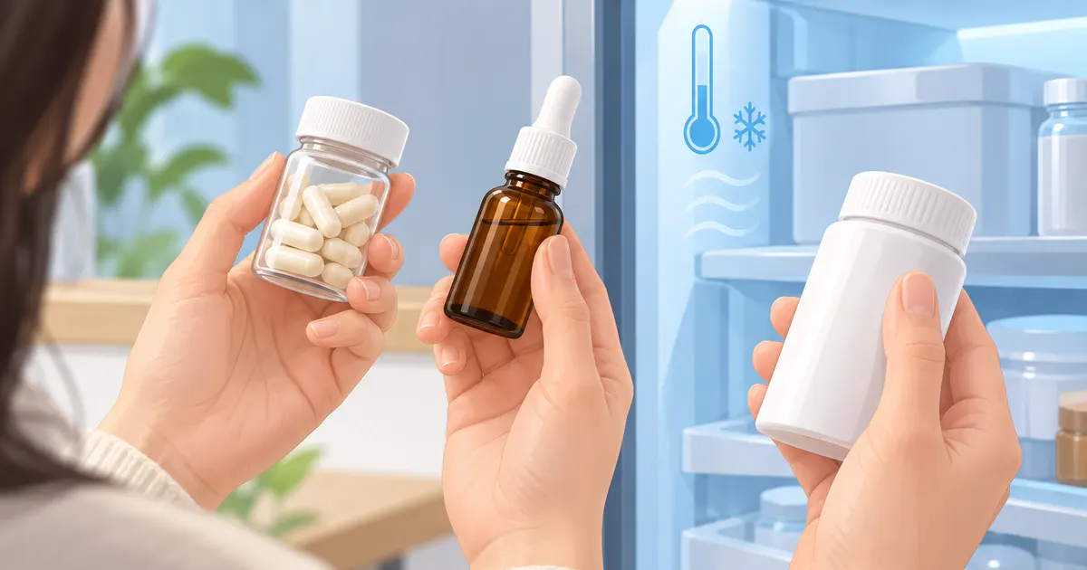 Kiểm tra thông tin và bảo quản khi lựa chọn men vi sinh dạng viên hoặc dạng giọt