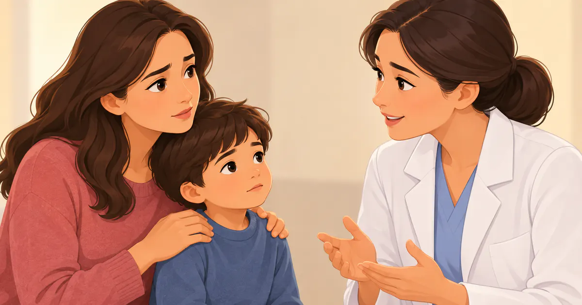 Cha mẹ trao đổi với nhân viên y tế khi trẻ có dấu hiệu tiêu hóa bất thường
