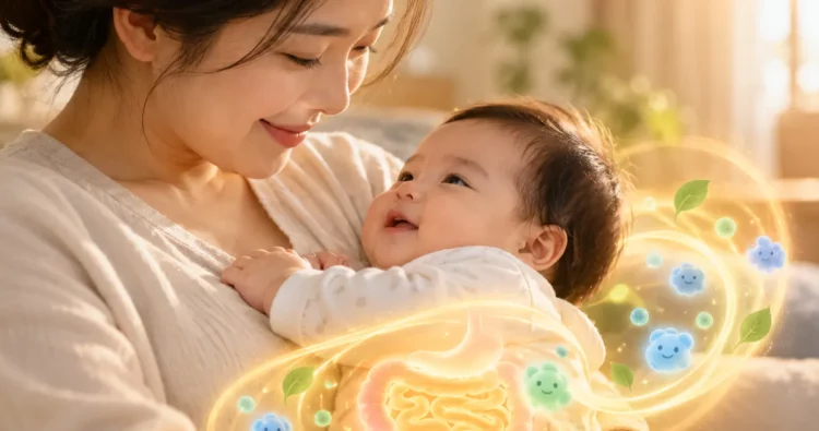 miễn dịch đường ruột ở trẻ nhỏ phát triển qua những giai đoạn nào từ sơ sinh đến tuổi đi học