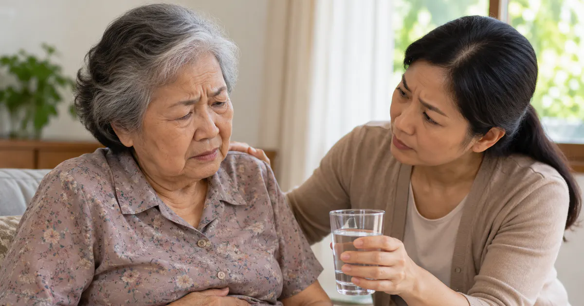 người lớn tuổi bị tiêu chảy sau khi ăn đồ sống cần theo dõi gì tại nhà