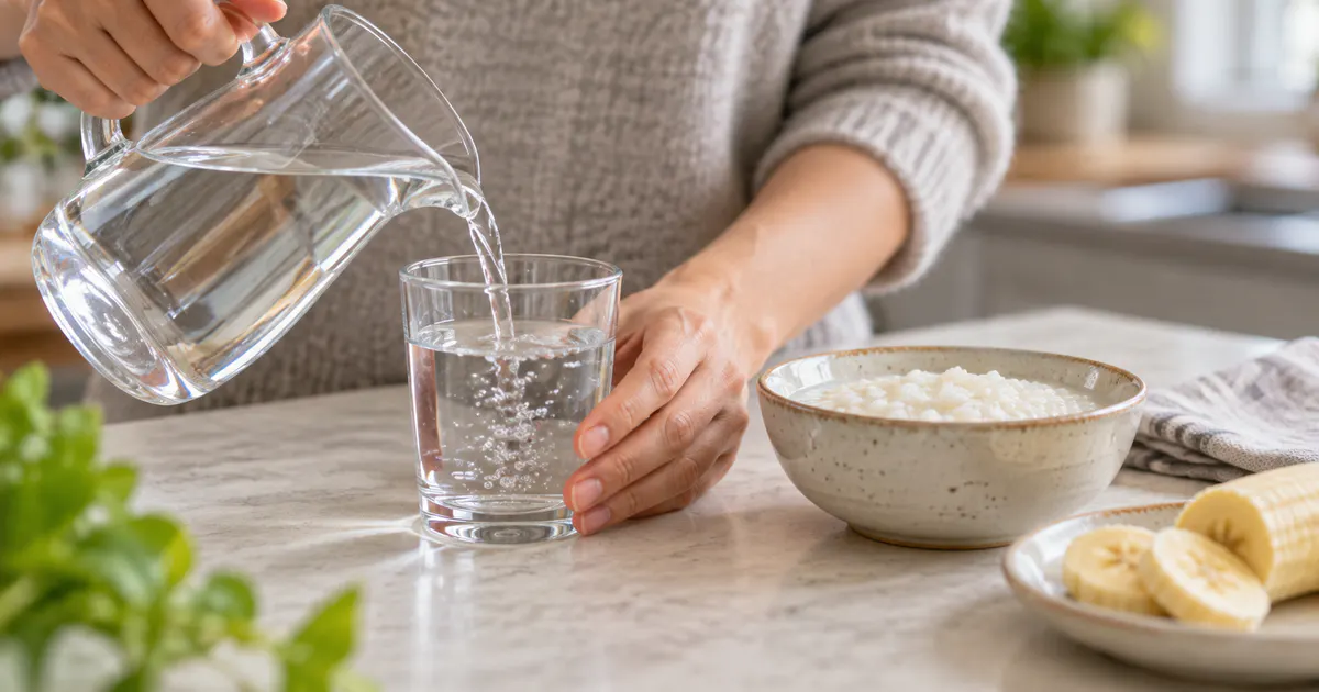 Bù nước và chăm sóc đường ruột khi tiêu chảy trong lúc dùng kháng sinh