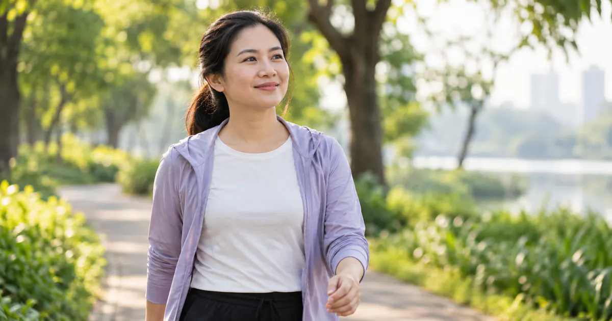 Người trưởng thành vận động nhẹ ban ngày để hỗ trợ tiêu hóa và giấc ngủ