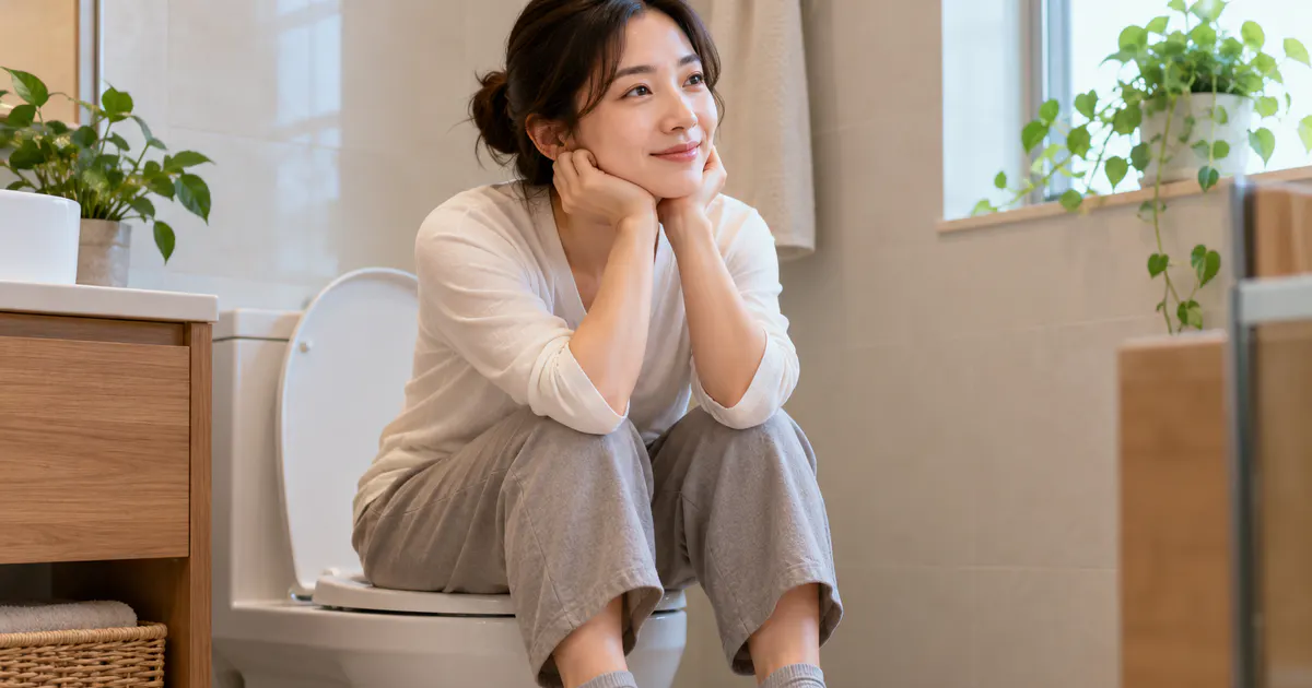 Tư thế ngồi thư giãn giúp hạn chế rặn khi đi tiêu