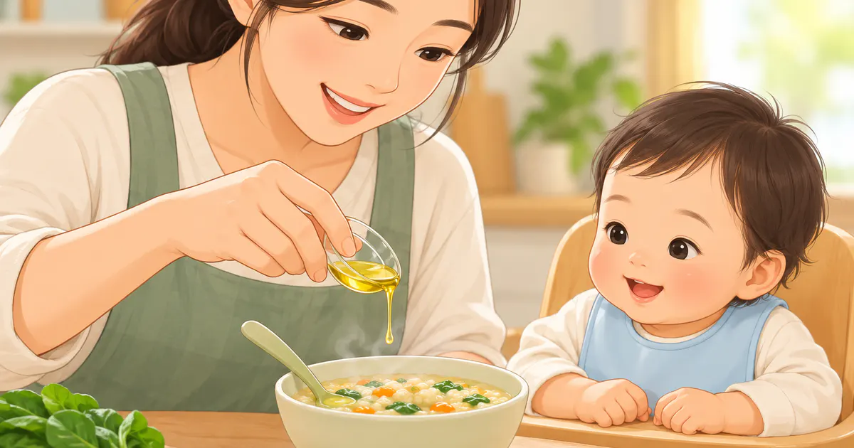 Thêm lượng chất béo phù hợp vào bữa ăn dặm của trẻ