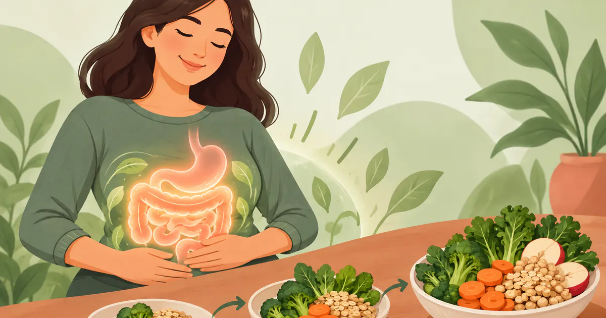 Minh họa tăng dần khẩu phần prebiotic để hệ vi sinh thích nghi