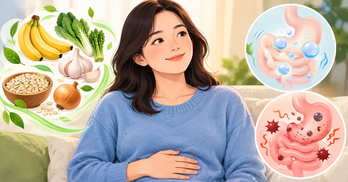 Minh họa theo dõi đầy hơi và nhận biết dấu hiệu cần đi khám