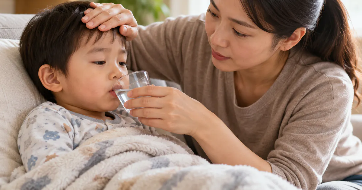 Tiêu chảy kèm sốt ở trẻ nhỏ chăm sóc tại nhà ra sao với cha mẹ theo dõi và bù nước cho trẻ