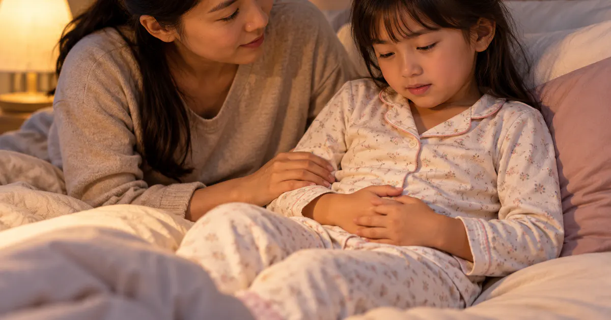 Trẻ bị đau bụng quanh rốn về đêm có liên quan đến tiêu hóa không, cha mẹ theo dõi trẻ tại nhà