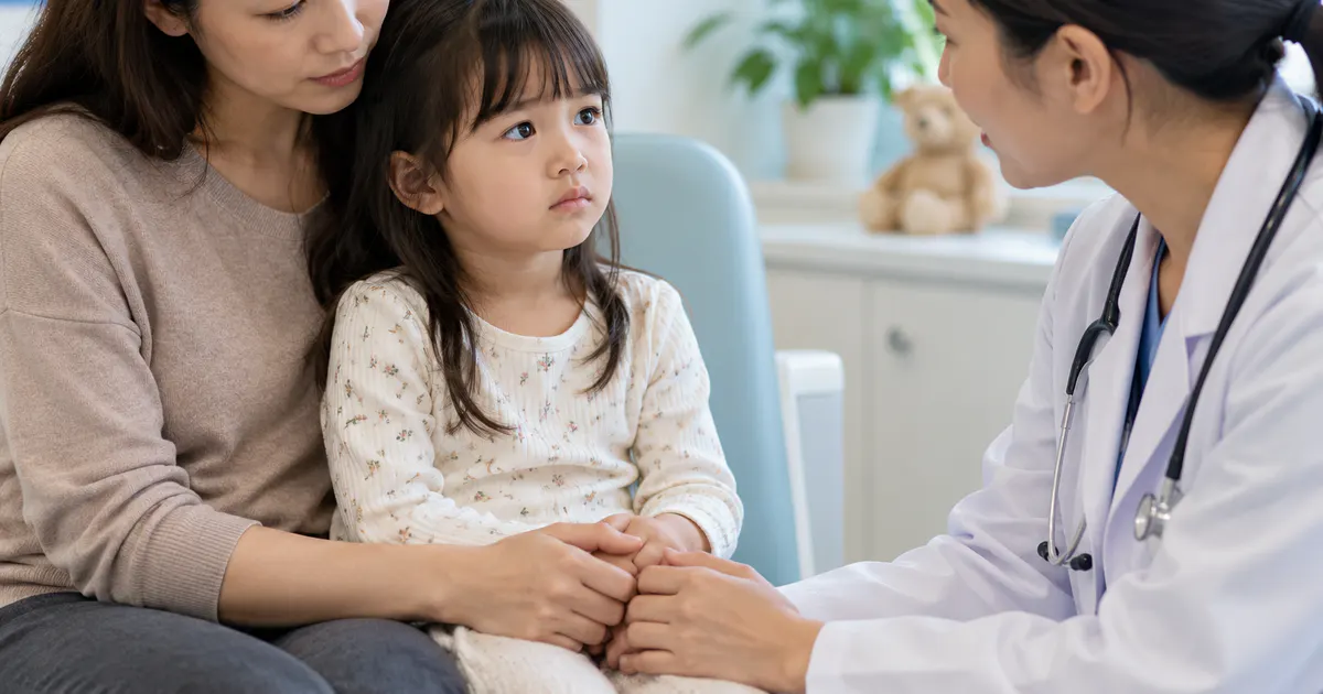 Cha mẹ đưa trẻ đi tư vấn y tế khi phân cứng kéo dài hoặc có dấu hiệu bất thường