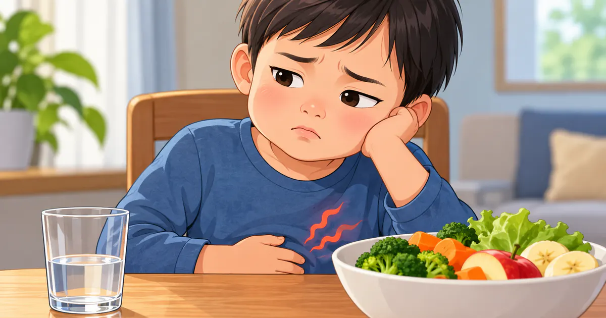 Bữa ăn và lượng nước liên quan đến táo bón ở trẻ đang dùng kháng sinh