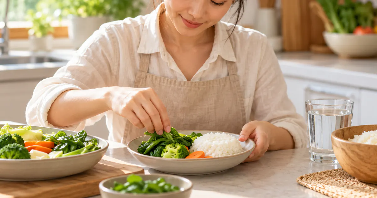 Bữa ăn đa dạng và uống nước giúp chăm sóc đường ruột sau khi dùng kháng sinh